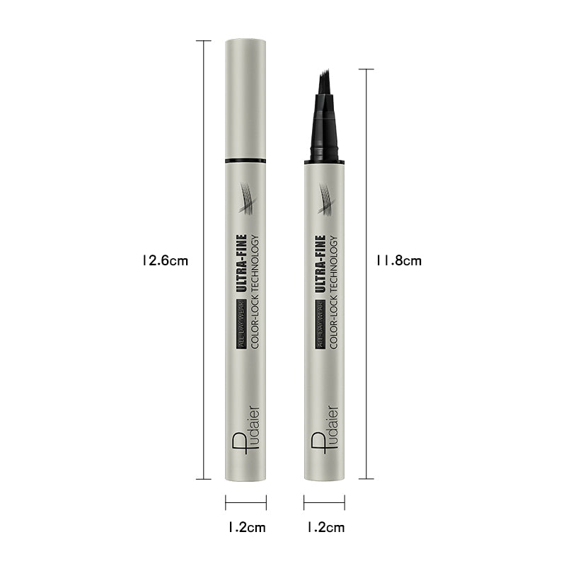 square angled brush tip liquid brow pen