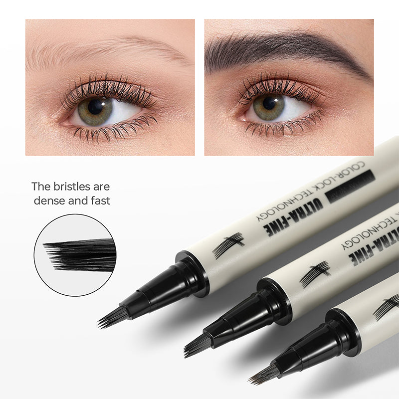 square angled brush tip liquid brow pen