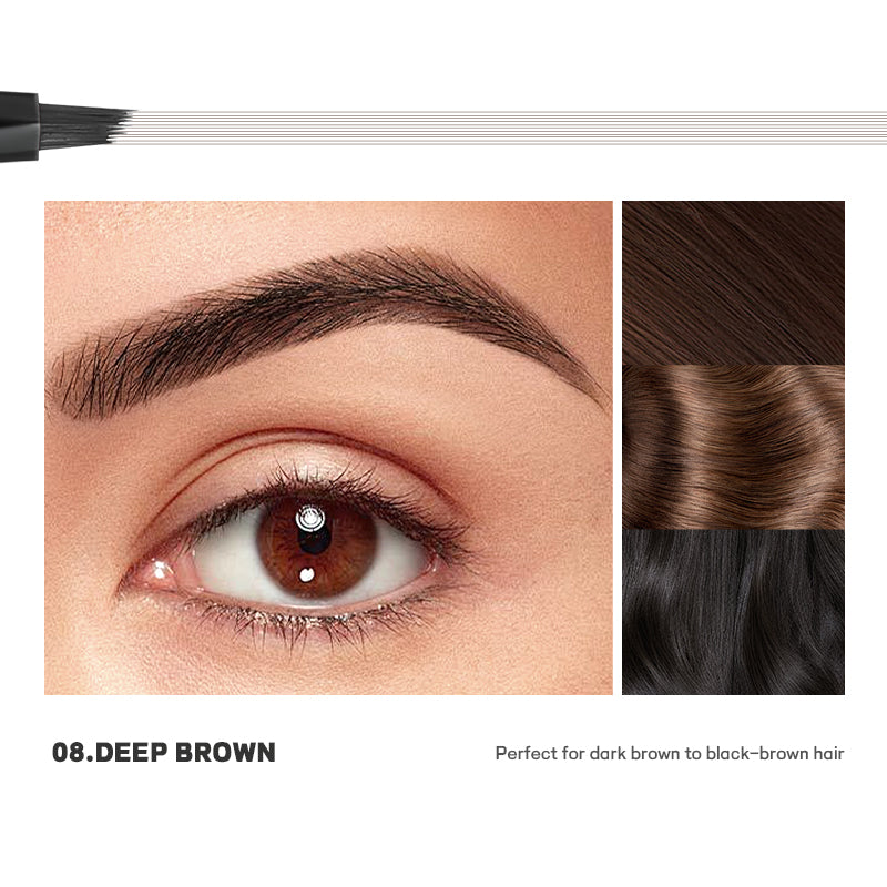 square angled brush tip liquid brow pen